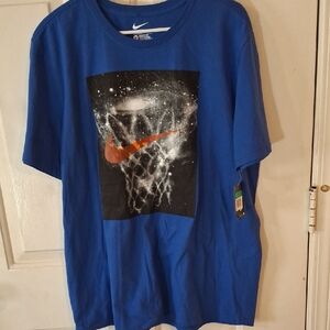 Nike Men's  Blue Graphic T-Shirt